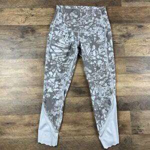 LuLulemon Scalloped Hem Highrise leggings Crop 23"‎ Luxtreme Roll Down- size 6